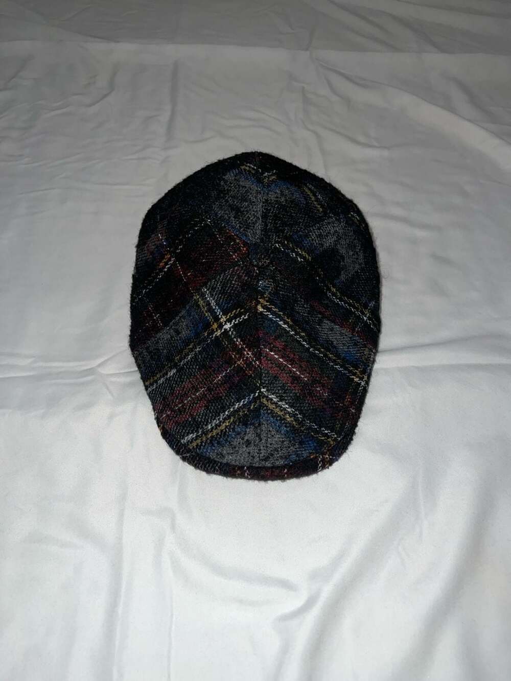 Belfry Italia Plaid Wool Blend Flat Cap Ivy Hat XXL Made in Italy